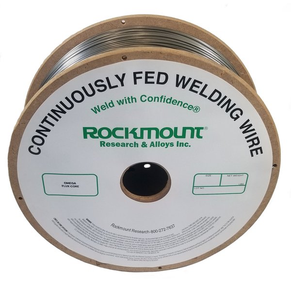 Rockmount Research And Alloys Omega FC, Universal hardfacing for abrasion and impact resistance; Self-Shielded, 1/16" Dia., 25lb 7642